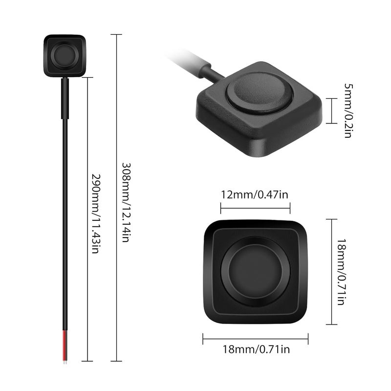 Linkstyle 10Pcs Momentary Push Button Switch, Surface Mount ON/Off Mini Horn Buttons Switch, for 12v 24v Car Horn, Industrial Control - Image 5